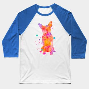 Boston Terrier Dog Watercolor Painting 4 Baseball T-Shirt